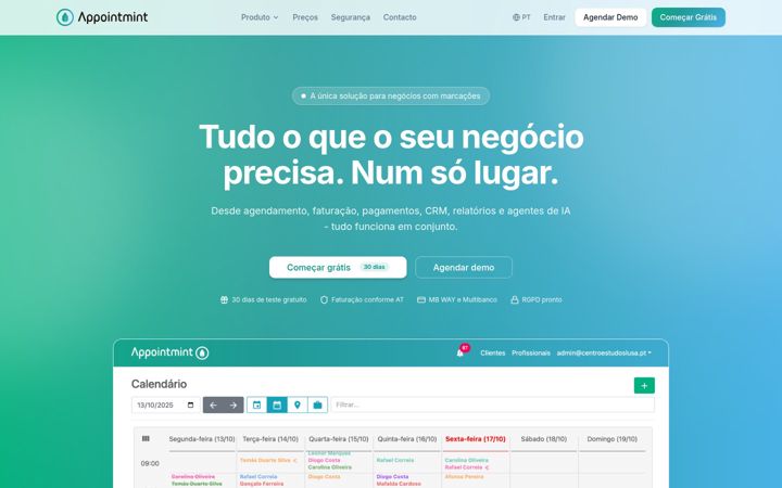 Screenshot of appointmint.pt