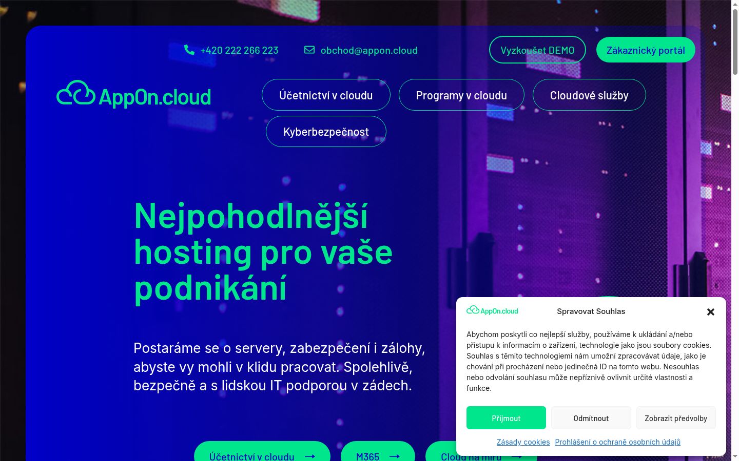 Snímka obrazovky banera súhlasu zobrazeného pred akoukoľvek interakciou