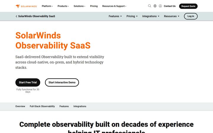 Screenshot of appoptics.com