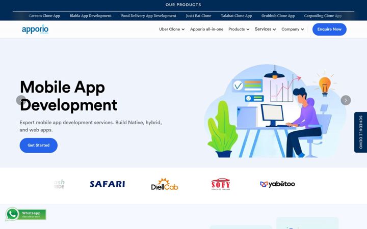 Screenshot of apporio.com