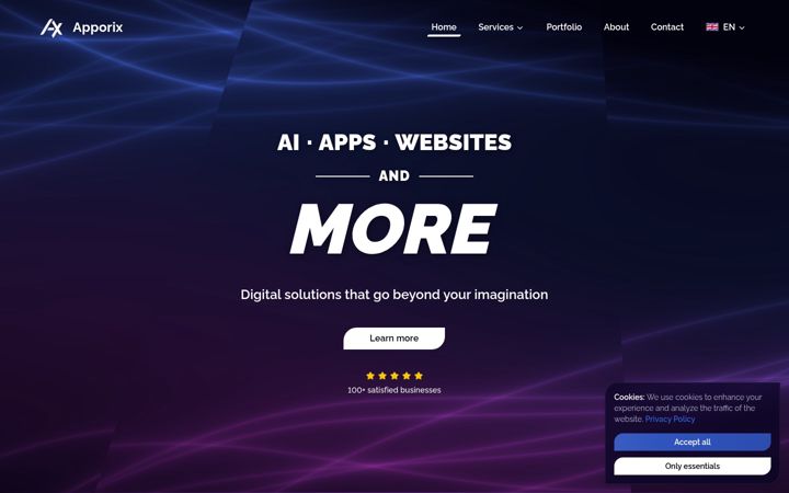 Screenshot of apporix.com