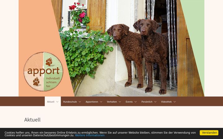 Screenshot of apport.ch