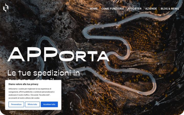 Screenshot van apporta.eu