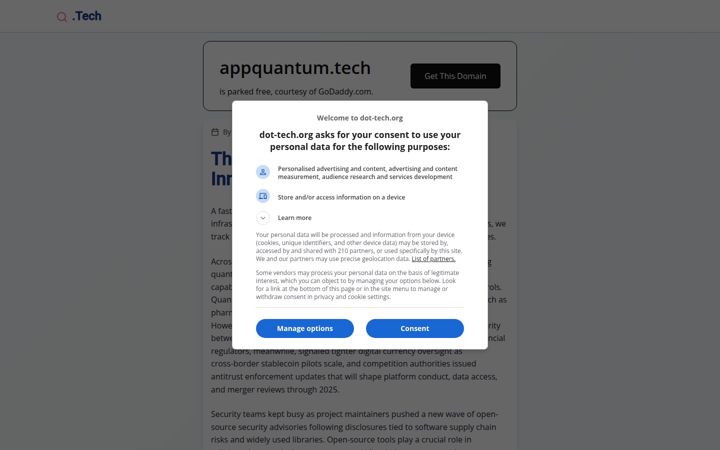 Screenshot of appquantum.tech