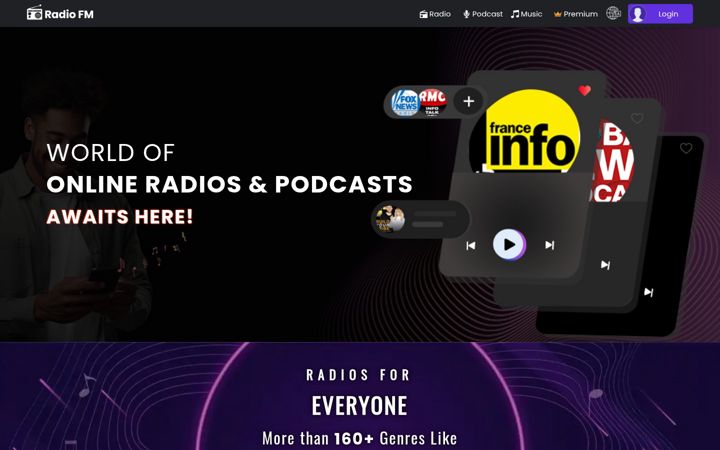 Screenshot of appradiofm.com