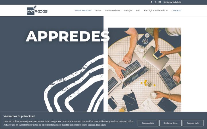 Screenshot of appredes.com