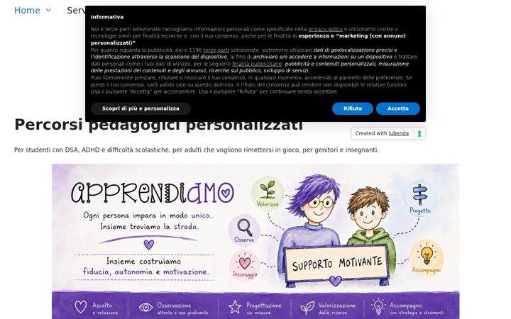 Screenshot of apprendiamo.com