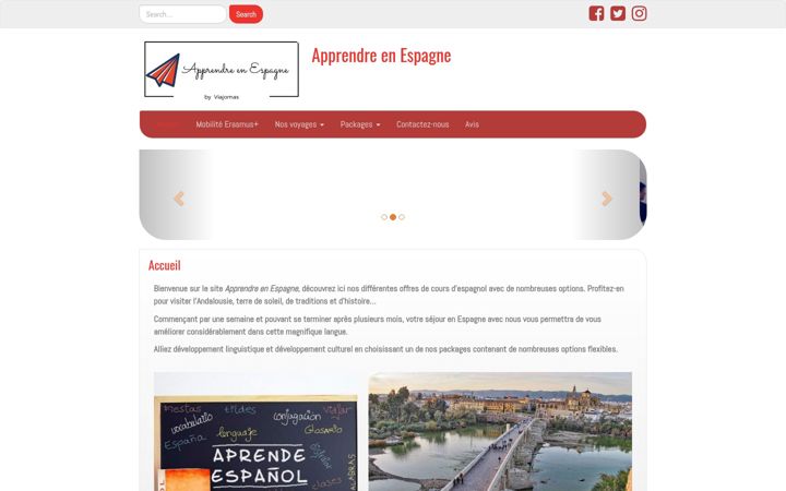 Screenshot of apprendre-en-espagne.com