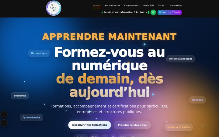 Screenshot of apprendremaintenant.fr