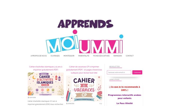 Screenshot of apprends-moi-ummi.com