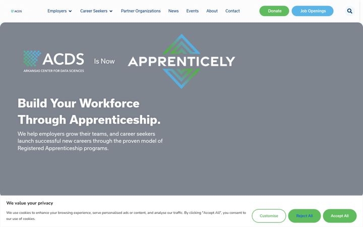 Képernyőkép: apprenticely.org