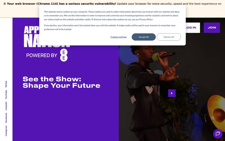 Screenshot of apprenticenation.co.uk