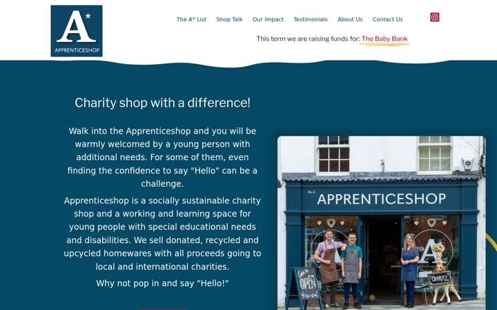 Képernyőkép: apprenticeshop.org.uk