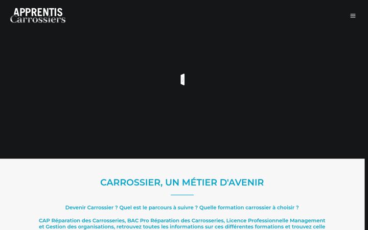 Screenshot of apprentiscarrossiers.fr