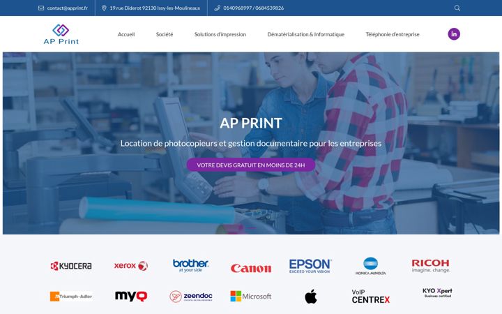 Screenshot of apprint.fr
