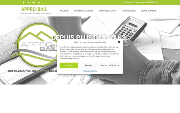 Screenshot of appro-bail.net