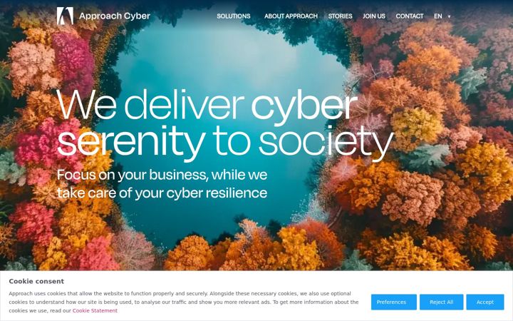 Screenshot of approach-cyber.com