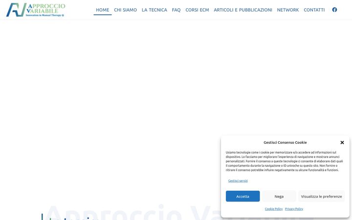 Screenshot ta' approcciovariabile.it