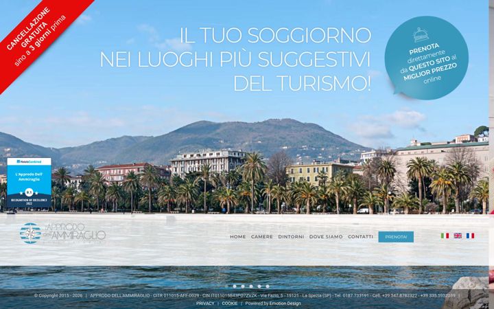 Ekrano kopija apprododellammiraglio.it