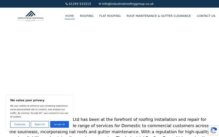 Screenshot of approofing.co.uk