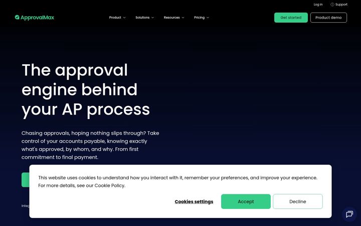 Screenshot of approvalmax.com