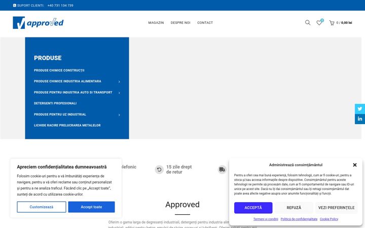 Screenshot di approved.ro