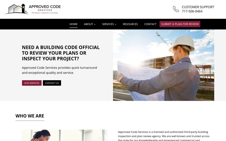 Screenshot of approvedcode.com