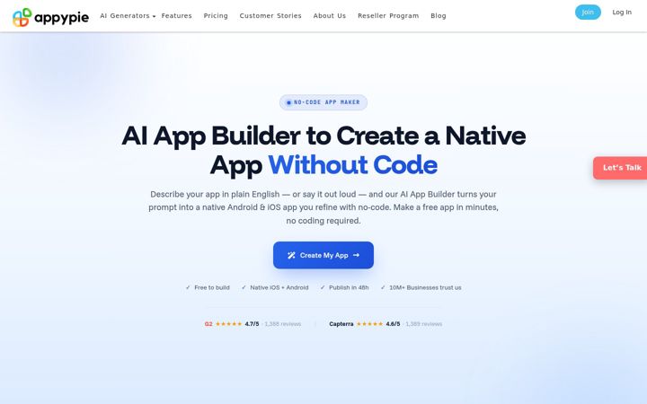 Screenshot of apps-builder.com