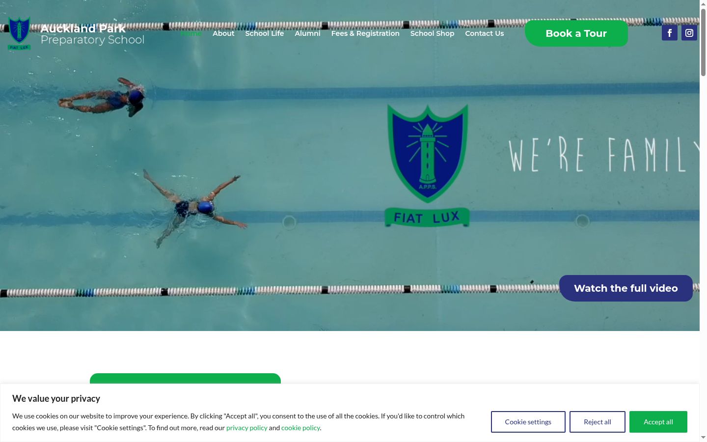 Sutikimo reklamjuostės, rodytos prieš bet kokią sąveiką, ekrano kopija