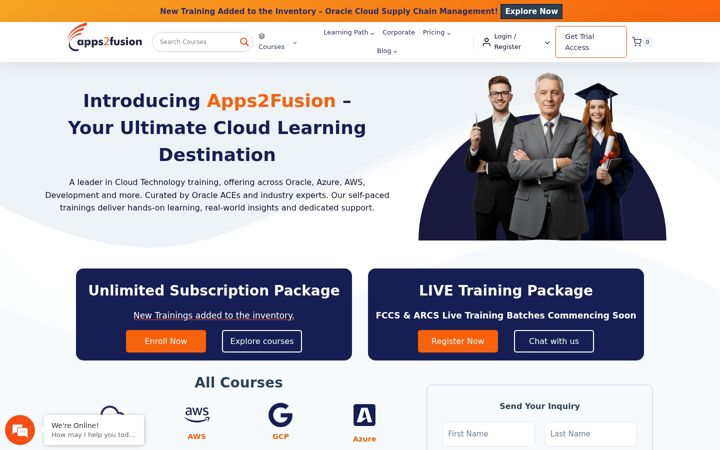 Screenshot ta' apps2fusion.com