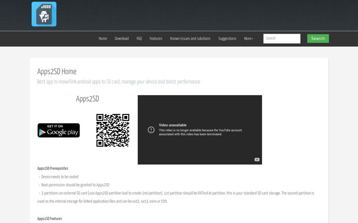 Screenshot of apps2sd.info