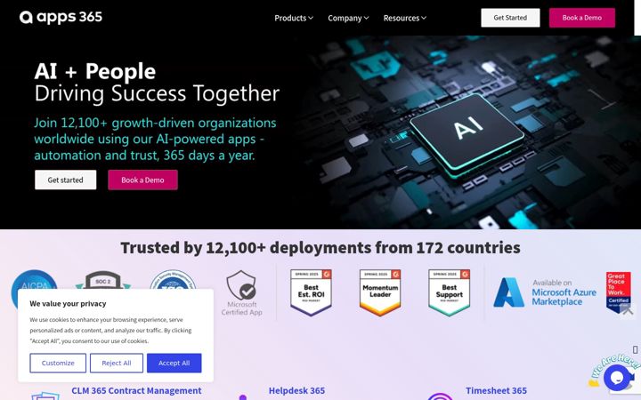 Screenshot ta' apps365.com