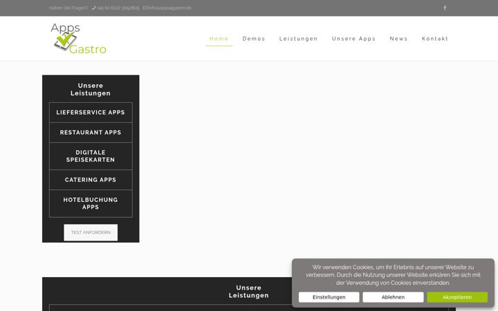 Screenshot of apps4gastro.de