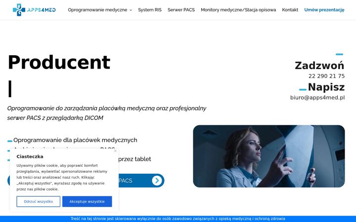 Screenshot di apps4med.pl