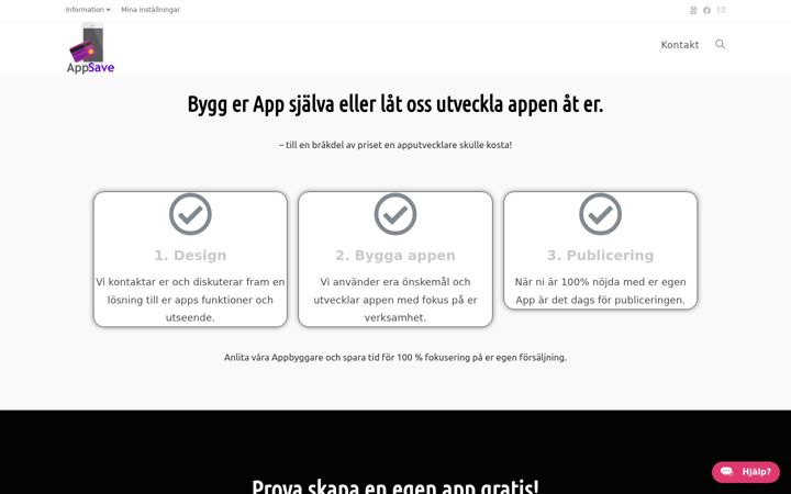 Képernyőkép: appsave.se