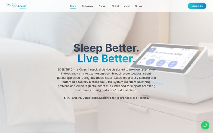 Screenshot of appscent.com