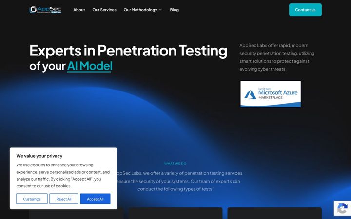 Screenshot of appsec-labs.com