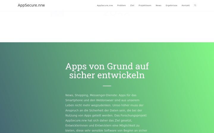 Screenshot of appsecure.nrw