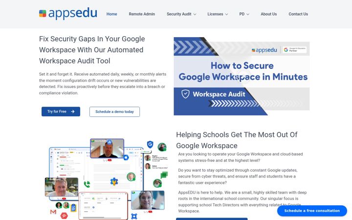 Screenshot ta' appsedu.com