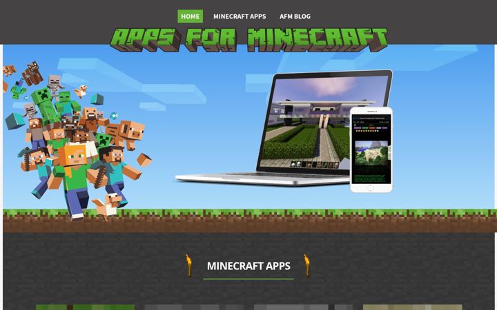 Screenshot ta' appsforminecraft.com