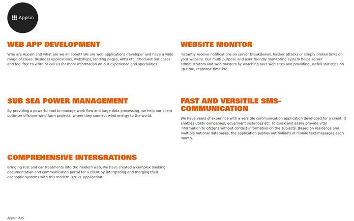 Screenshot of appsin.net