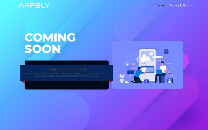 Screenshot of appslydev.com