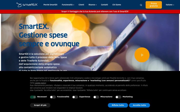 Snímek obrazovky appsmartex.it