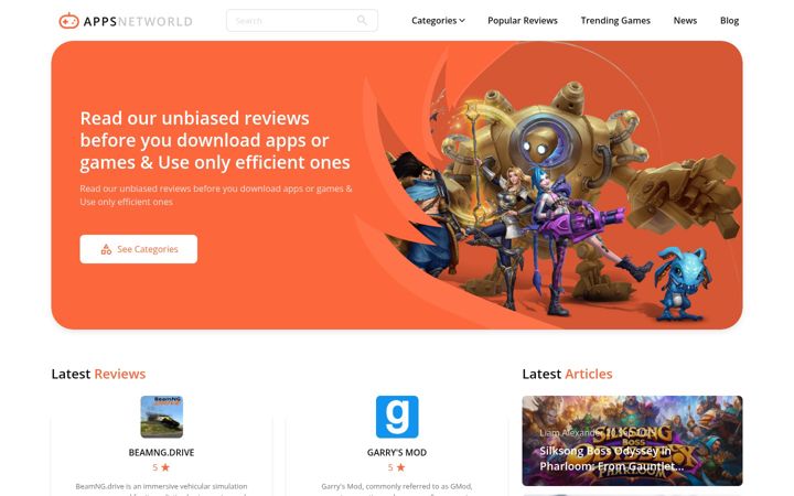 Screenshot of appsnetworld.com