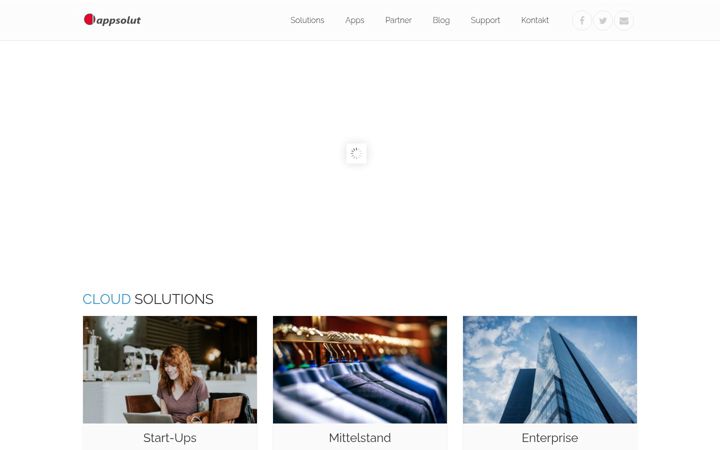 Screenshot von appsolut.at