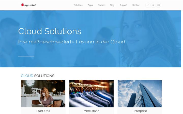 Screenshot of appsolut.cloud