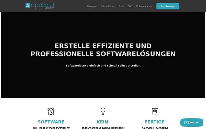 Screenshot of appsolut.com
