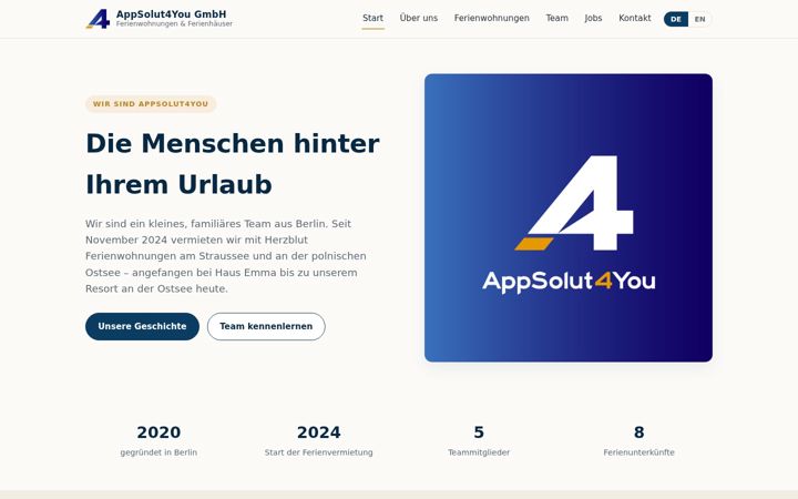 Screenshot of appsolut4you.de