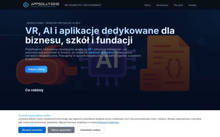 Screenshot of appsolutions.com.pl