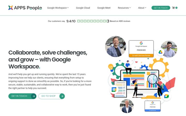 Screenshot von appspeople.dk